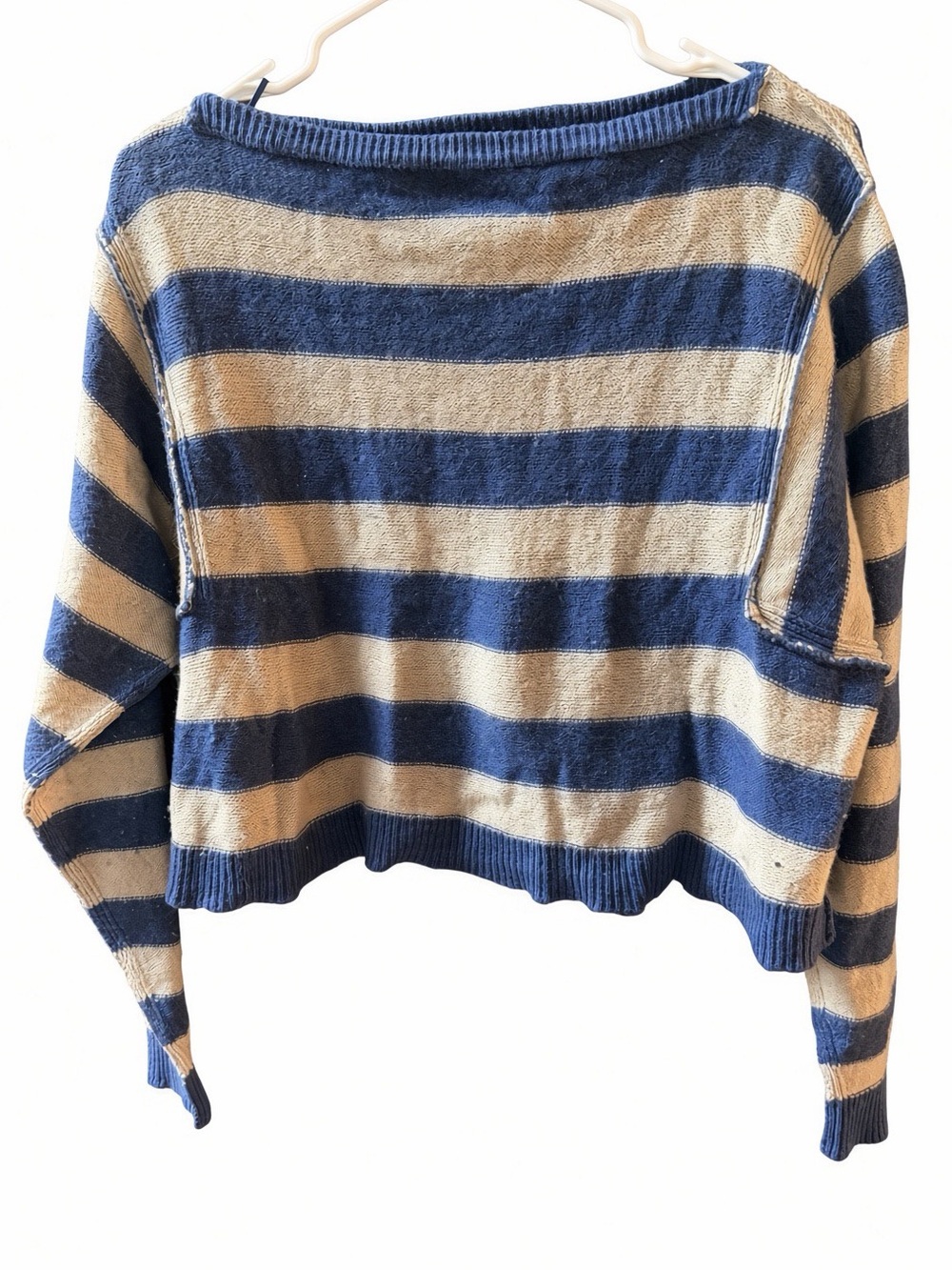 Free People Into The Blue Striped Pullover Sweater XS